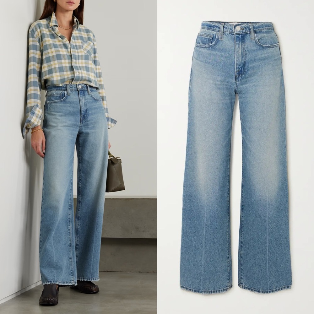 NWT Frame Le Jane High Rise Wide Leg Jeans